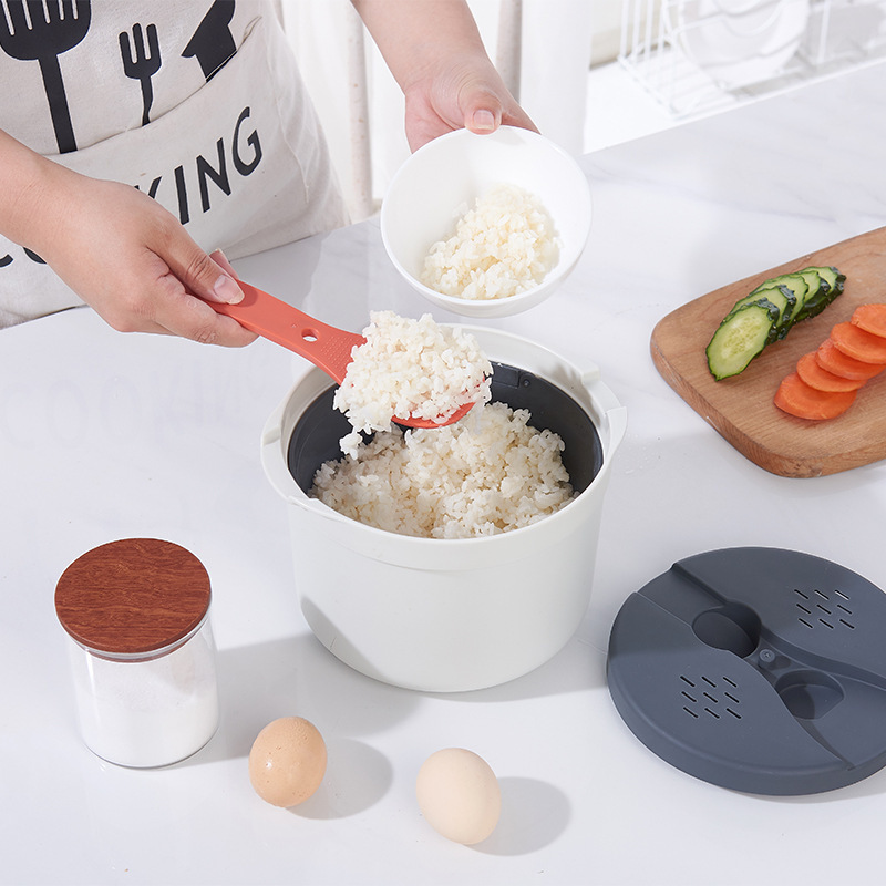 Creative Microwave Oven Rice Cooker Portable Food Container Multifunction Steamer Rice Cooker Bento Lunch Box Food Cooker