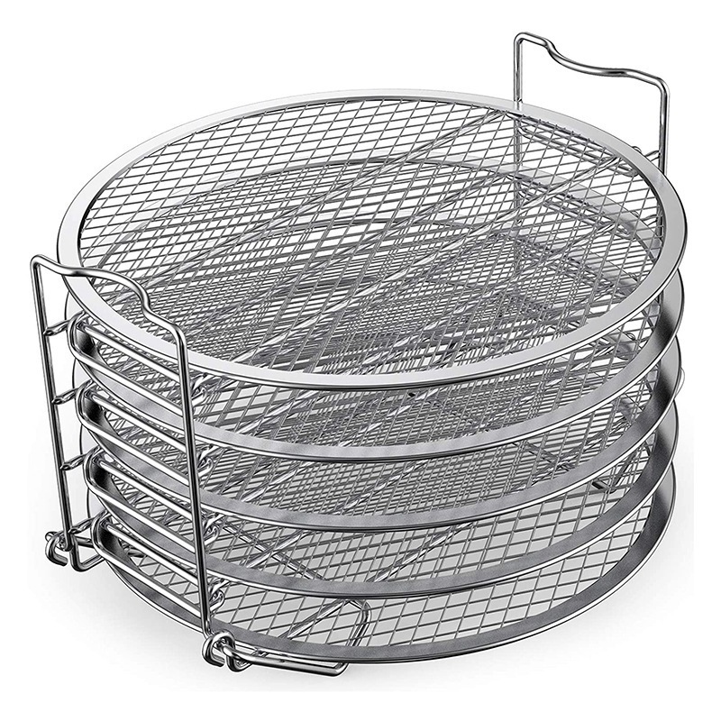 Top Deals Dehydrator Rack Stainless Steel Stand Accessories Compatible With For Ninj Foodi Pressure Cooker And Air Fryer 6.5