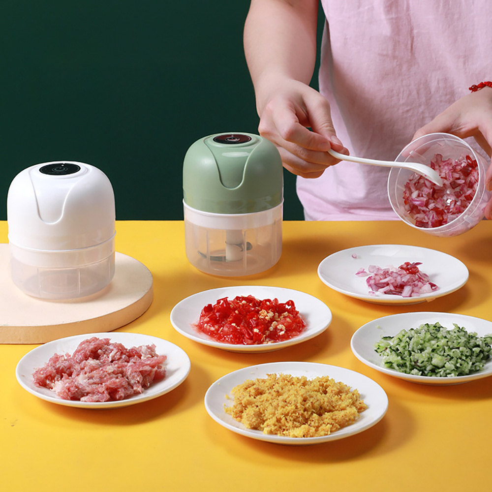 Garlic Crusher Grater Press Dicer Food Processors Grinder Chopper Meat Grinder Electric Mini Garlic Blender Kitchen Accessories