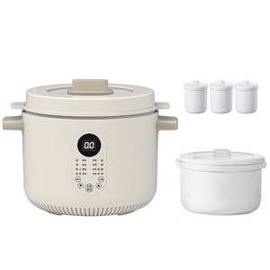 Electric Smart Slow Cooker Ceramic Pot Multifunction BirdNest Porridge Soup Stew Baby Supplement Cooking Heater Food Steamer EU