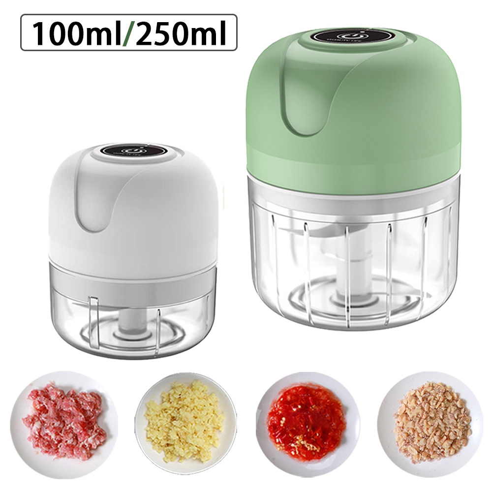 Garlic Crusher Grater Press Dicer Food Processors Grinder Chopper Meat Grinder Electric Mini Garlic Blender Kitchen Accessories