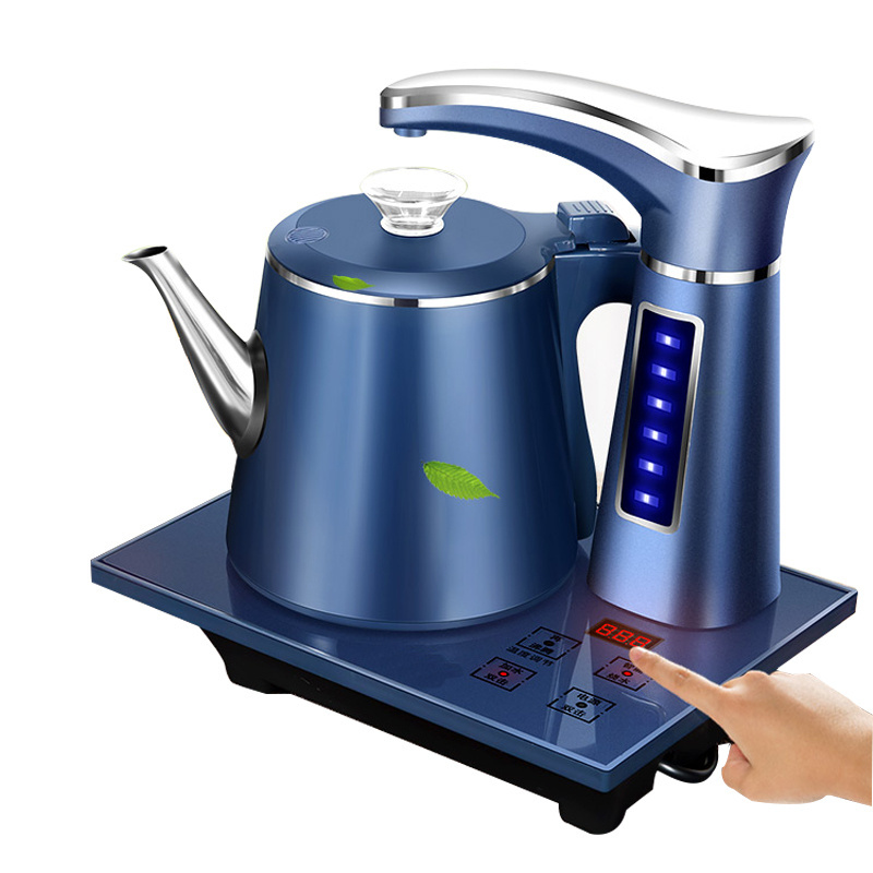 220V Electric Automatic Kettle Teapot Set 0.8L Stainless Steel Safety Automatic Water Dispenser Samovar Pumping Stove Household