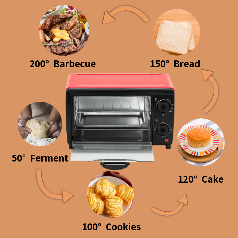 12L Mini Electric Oven for Home 110/220V Small Oven Double Layer Multifunctional Use For Kitchen Appliances