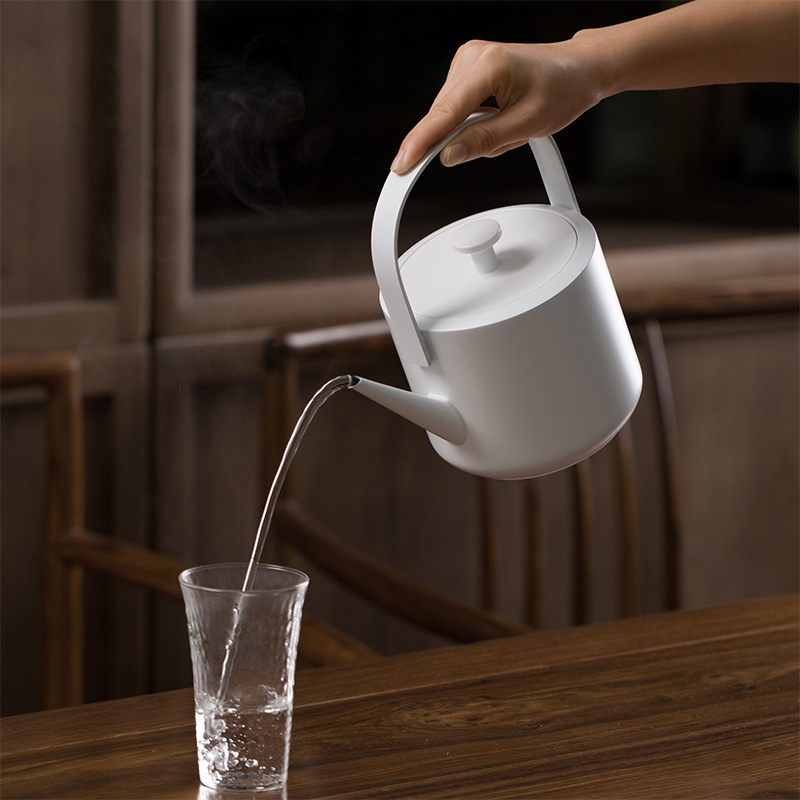 Japanese Retro Electric Kettle 0.6L Capacity Portable Water Boiler Stainless Steel Coffee Teapot For Home Office 3 Colors