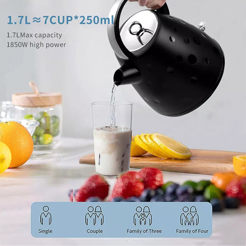 Electric Teapot 1.7L Electric Kettle For Tea Maker 220V 1850W Electric Water Heater Coffee Pots Smart Kettle Kitchen Appliances