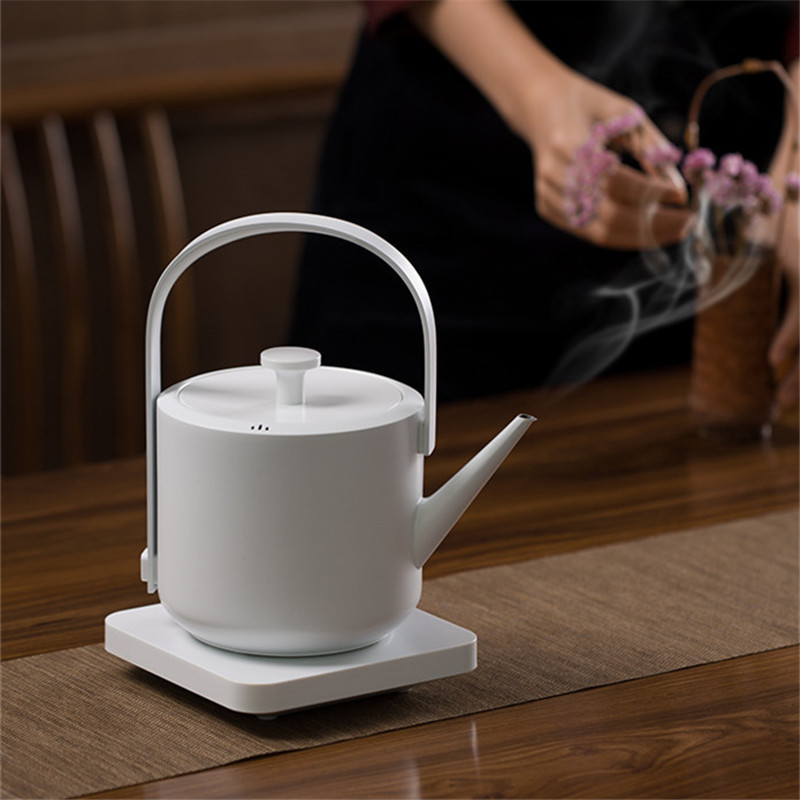 Japanese Retro Electric Kettle 0.6L Capacity Portable Water Boiler Stainless Steel Coffee Teapot For Home Office 3 Colors