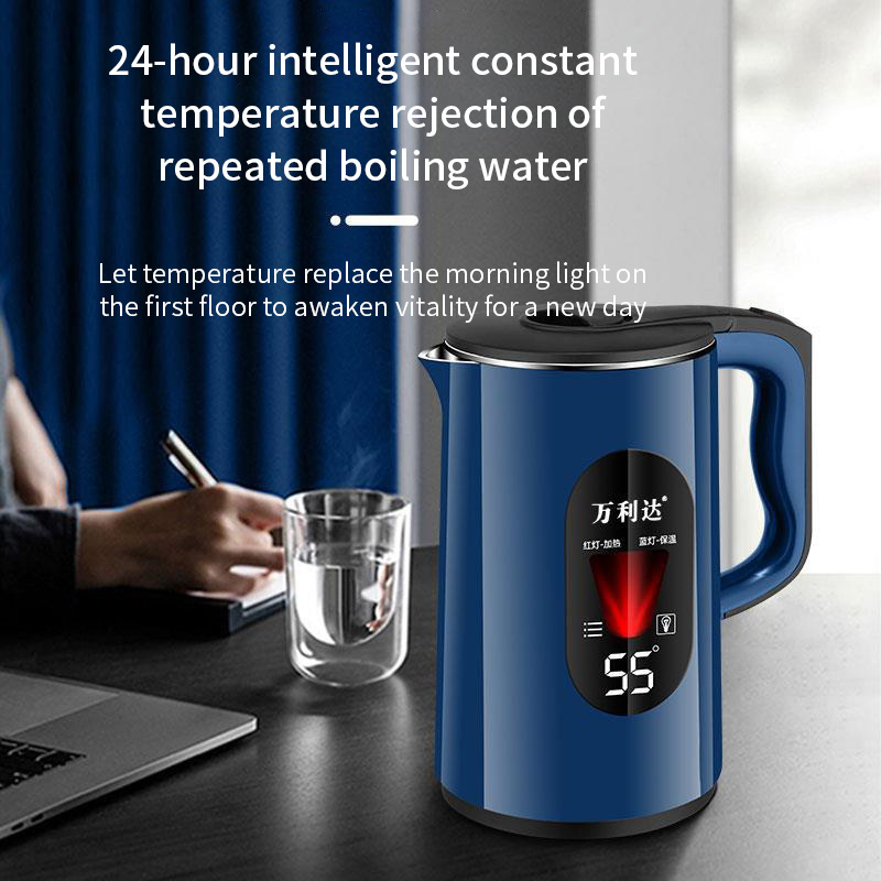 3L Constant Temperature Electric Kettle LED Display Smart Boiling Thermal Water Kettle Portable Household Electric Kettle 220V