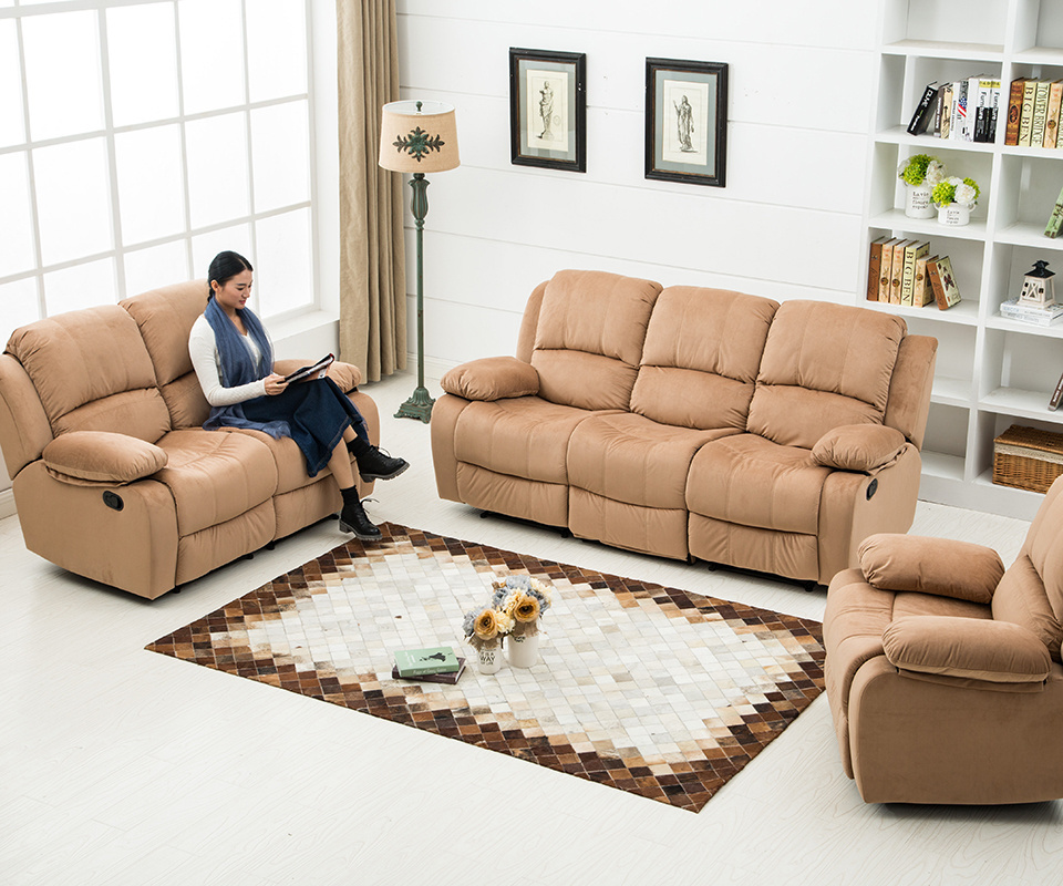 Living Room Sofa Color Rojo Vermelho Electric Set Leather Reclliner Reclinable Red Recliner Sofas