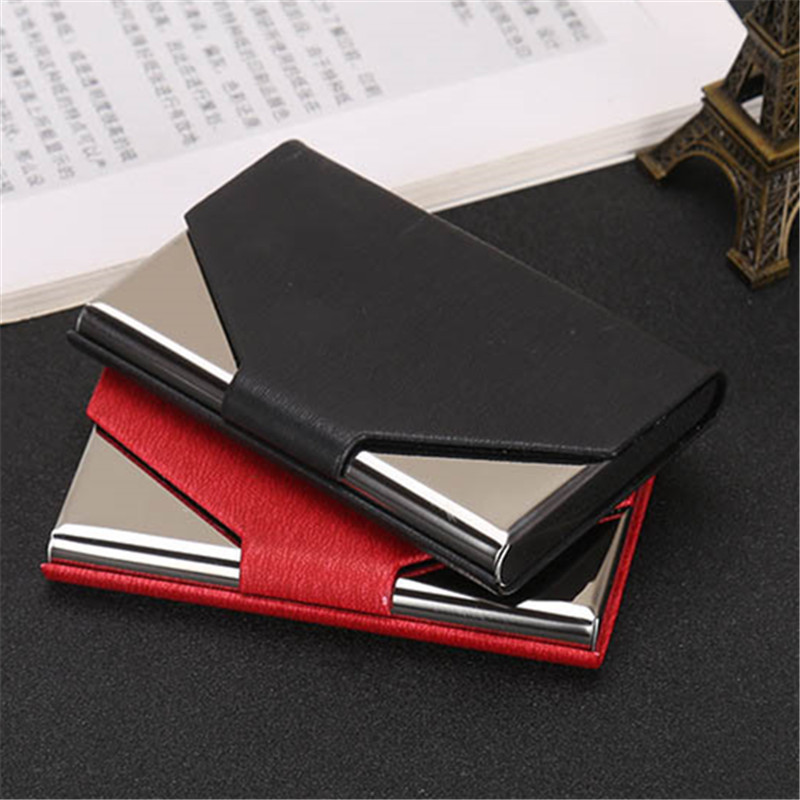 Men Fashion Card Holder Stainless Steel Casual Name Business Card Holder