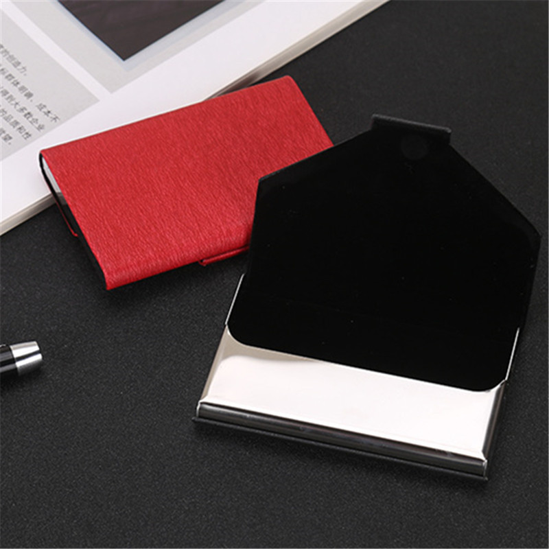 Men Fashion Card Holder Stainless Steel Casual Name Business Card Holder