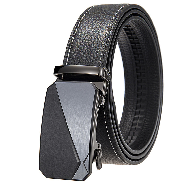 Wholesale Top Layer Leather Automatic Buckle Belt Men'S Genuine Leather Belts