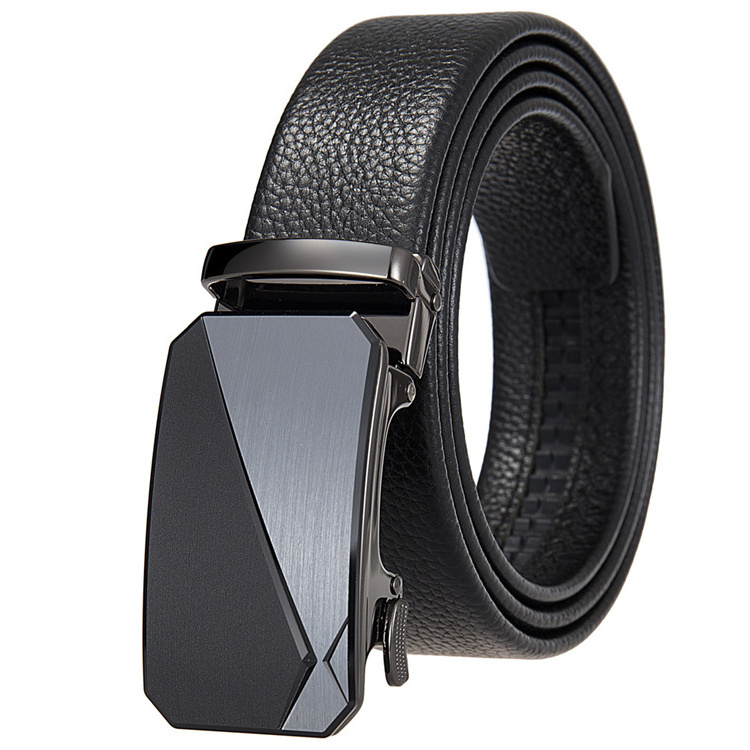 Wholesale Top Layer Leather Automatic Buckle Belt Men'S Genuine Leather Belts