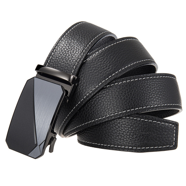 Wholesale Top Layer Leather Automatic Buckle Belt Men'S Genuine Leather Belts