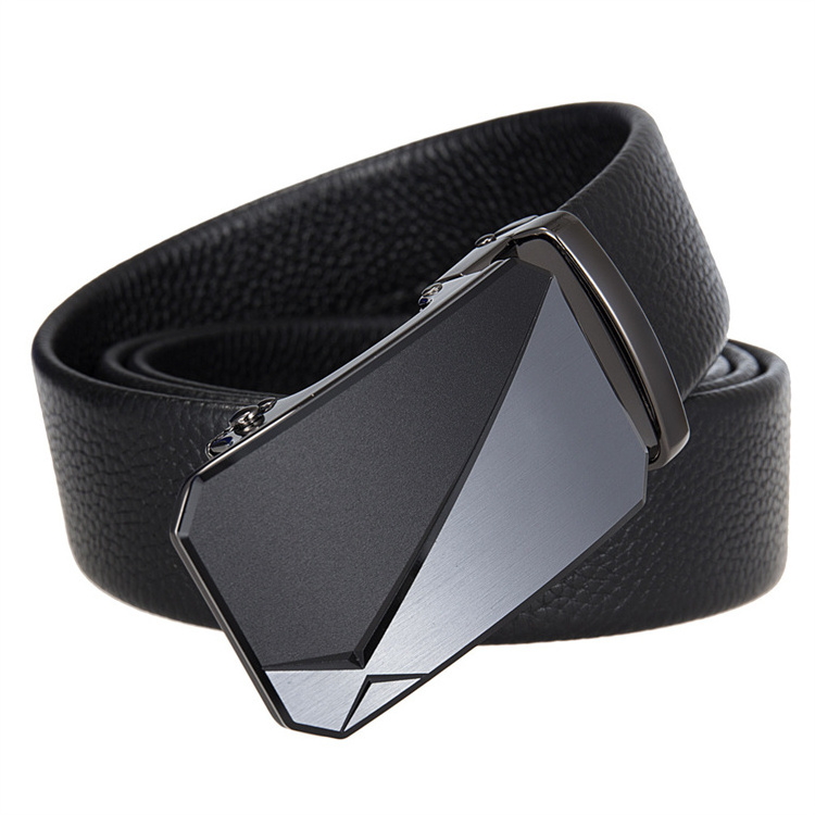 Wholesale Top Layer Leather Automatic Buckle Belt Men'S Genuine Leather Belts