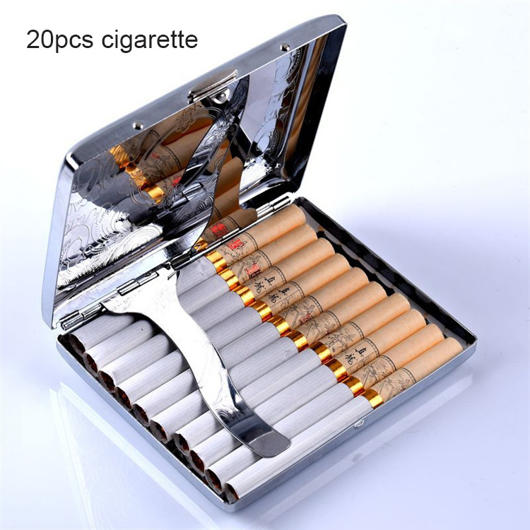 Fashion Personalized Designer Cigarette Case Metal Cigarette Case With Lighter Holder