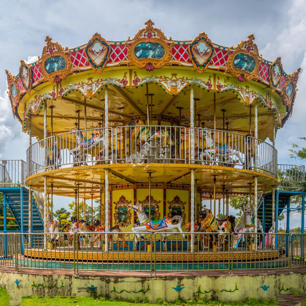 China Factory Direct Luxury 48P Double Decker Carousel/Merry Go Round For Sale