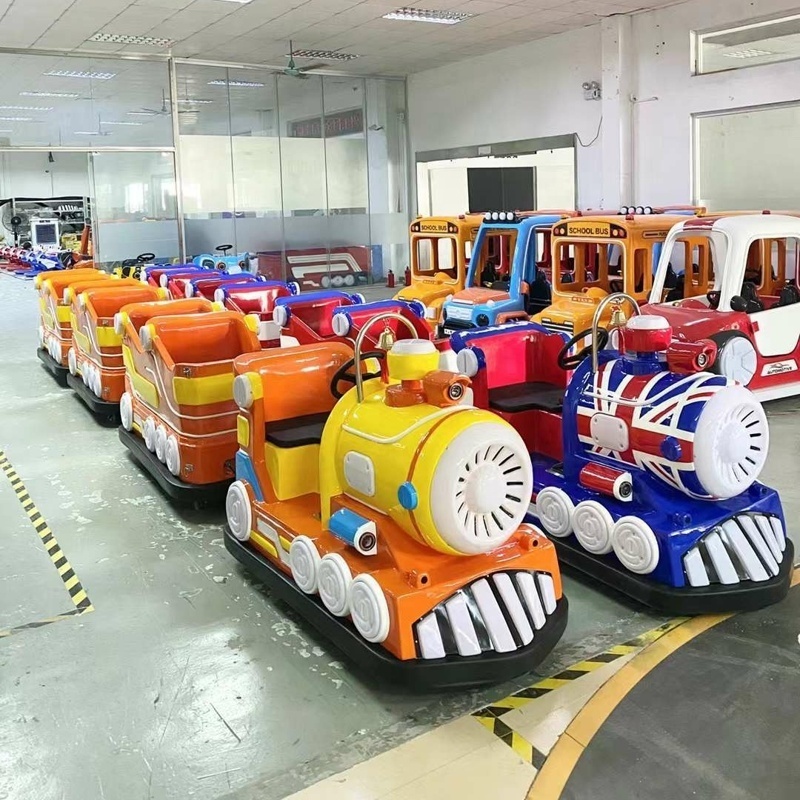 2022 Amusement Park Kiddie Ride Shopping Mall Kiddie Games Electric Mini Trackless Train Ride for Sale