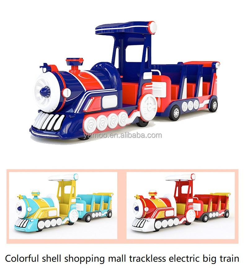 Amusement Park Sightseeing Rides Kiddie Electric Train Manufacturer Children Trackless Tourist Train Rides