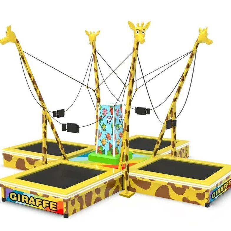 YAMOO Wholesale round single inflatable bungee trampoline bungee jumping inflatable trampoline