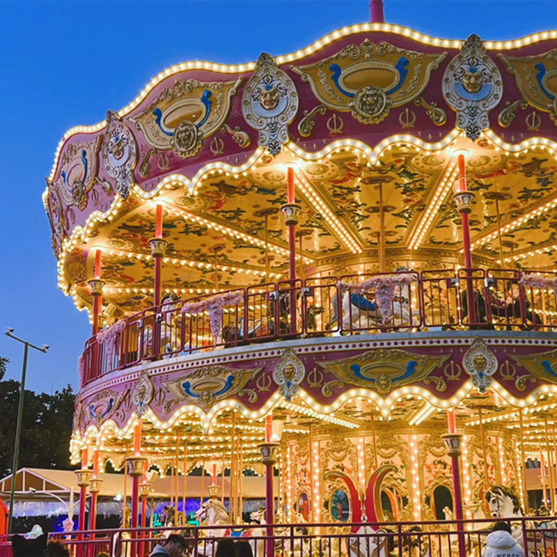 Attraction Amusement Carousel Swing Carousel Rotating Merry Go Round