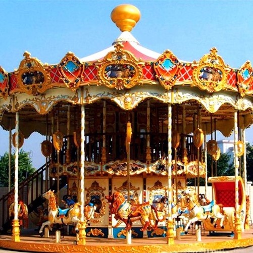 Attraction Amusement Carousel Swing Carousel Rotating Merry Go Round