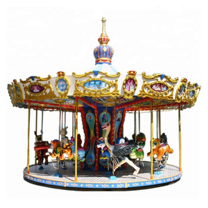 Professional merry go round parts kids ride used carousel horse christmas