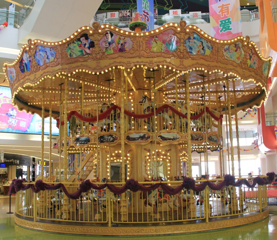 China Factory Direct Luxury 48P Double Decker Carousel/Merry Go Round For Sale