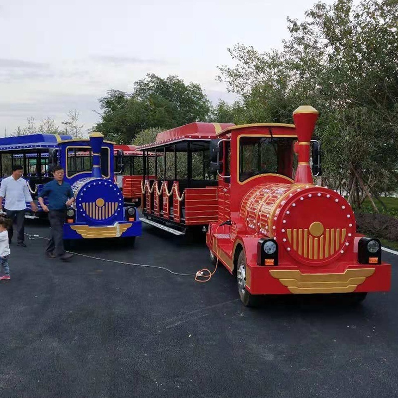 Christmas Attraction! Lively Design Mini Train/Locomotive Trackless Train/Electric Mini Tourist Train Rides for Sale