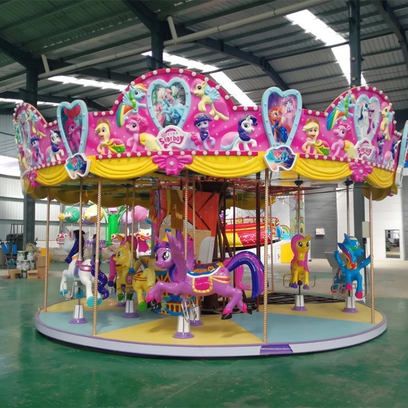 YAMOO Fairground rides merry go round miniature carousel for sale