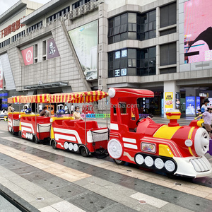 Amusement Park Sightseeing Rides Kiddie Electric Train Manufacturer Children Trackless Tourist Train Rides