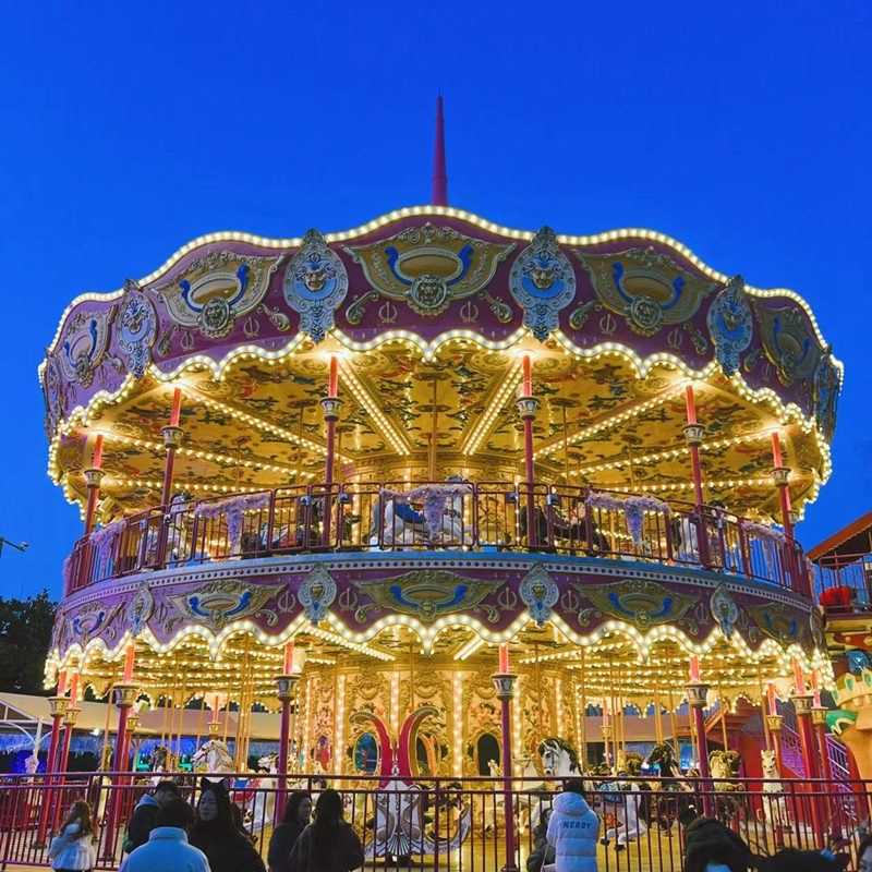 YAMOO Fairground rides merry go round miniature carousel for sale