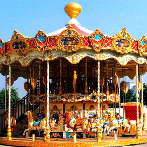 Chinese Factory Amusement Park Carousel Kids Rides Operated Mini Merry Children Carousel