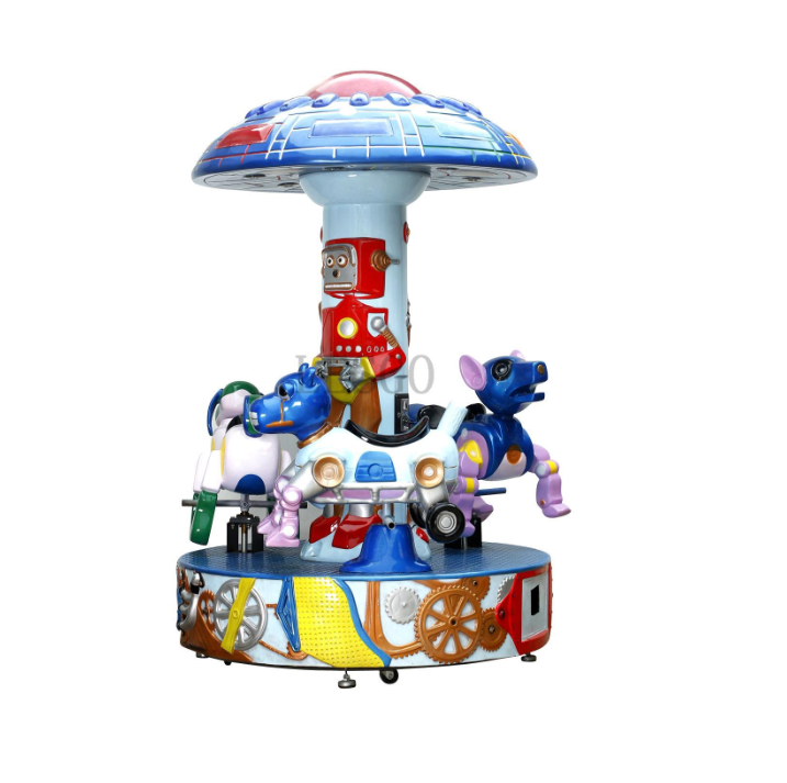 Kiddie rides mini carousel for sale/ coin-operated mini carousel for children