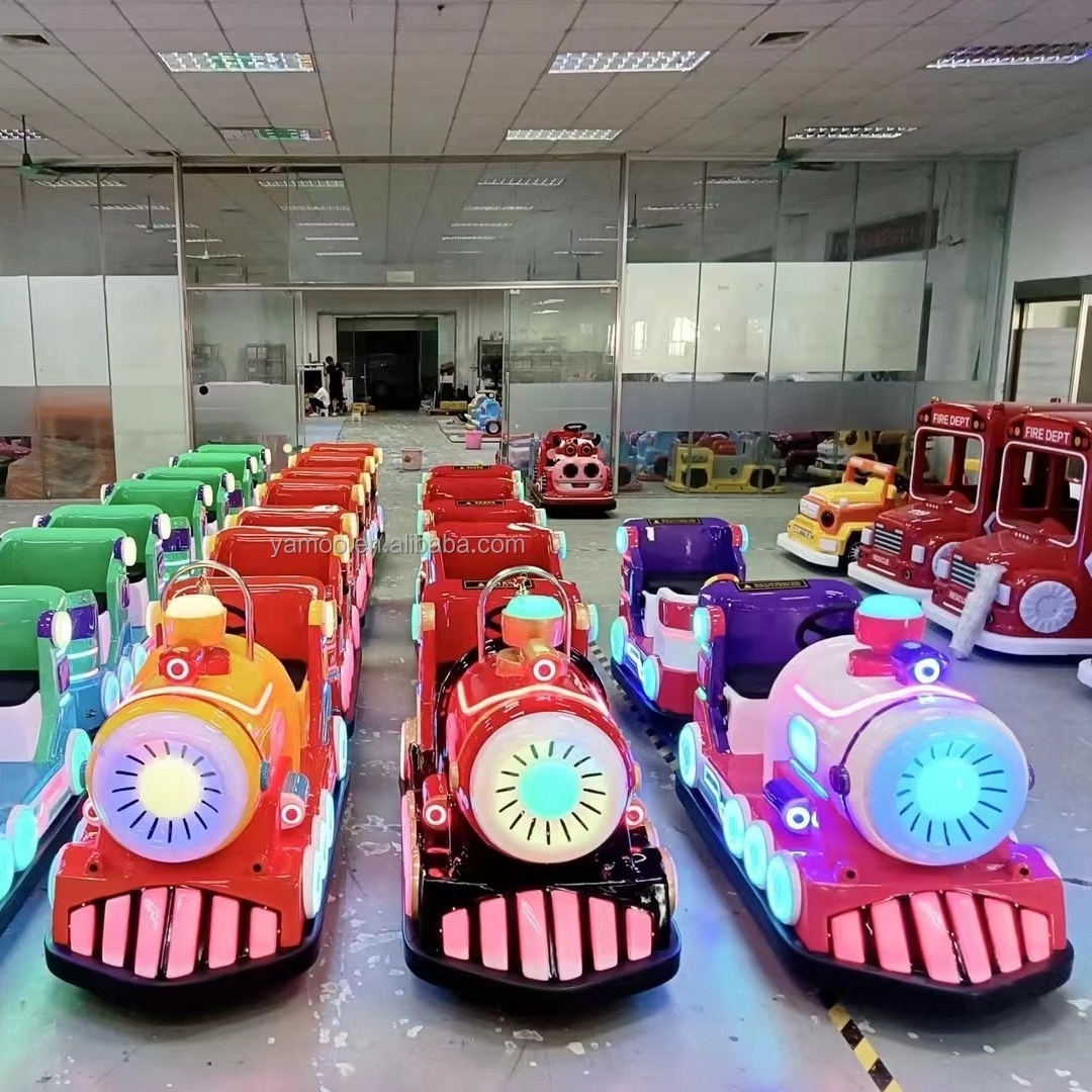 2022 Amusement Park Kiddie Ride Shopping Mall Kiddie Games Electric Mini Trackless Train Ride for Sale