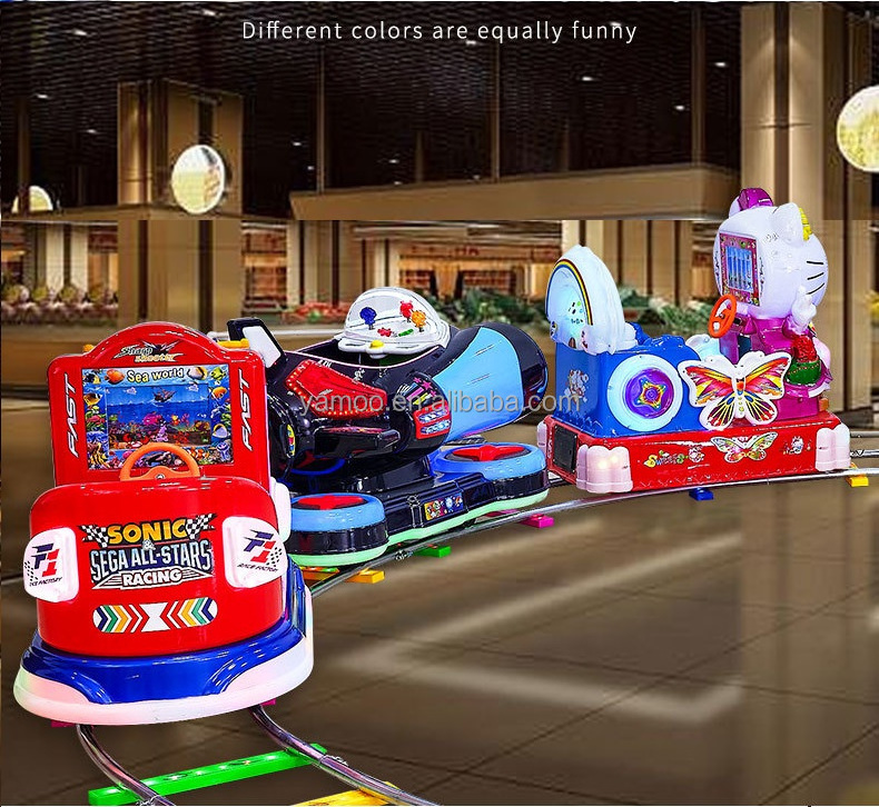 Amusement Park Kids Ride Electrico Train Playground Equipment Carnival Games Battery Electric Mini Track Train Ride