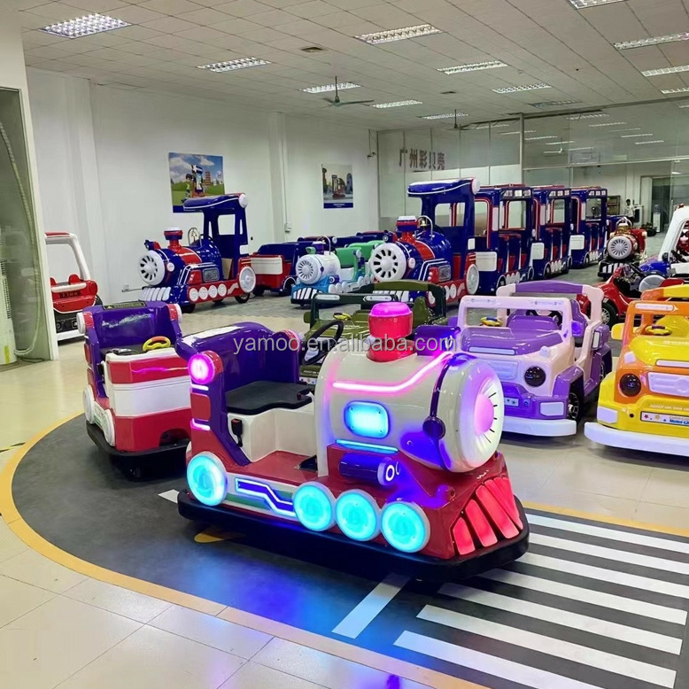 2022 Amusement Park Kiddie Ride Shopping Mall Kiddie Games Electric Mini Trackless Train Ride for Sale