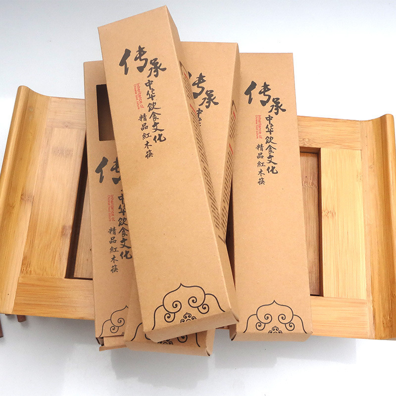 Tableware chopsticks packaging kraft paper box