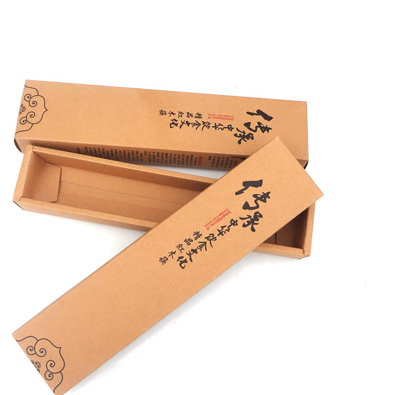 Tableware chopsticks packaging kraft paper box