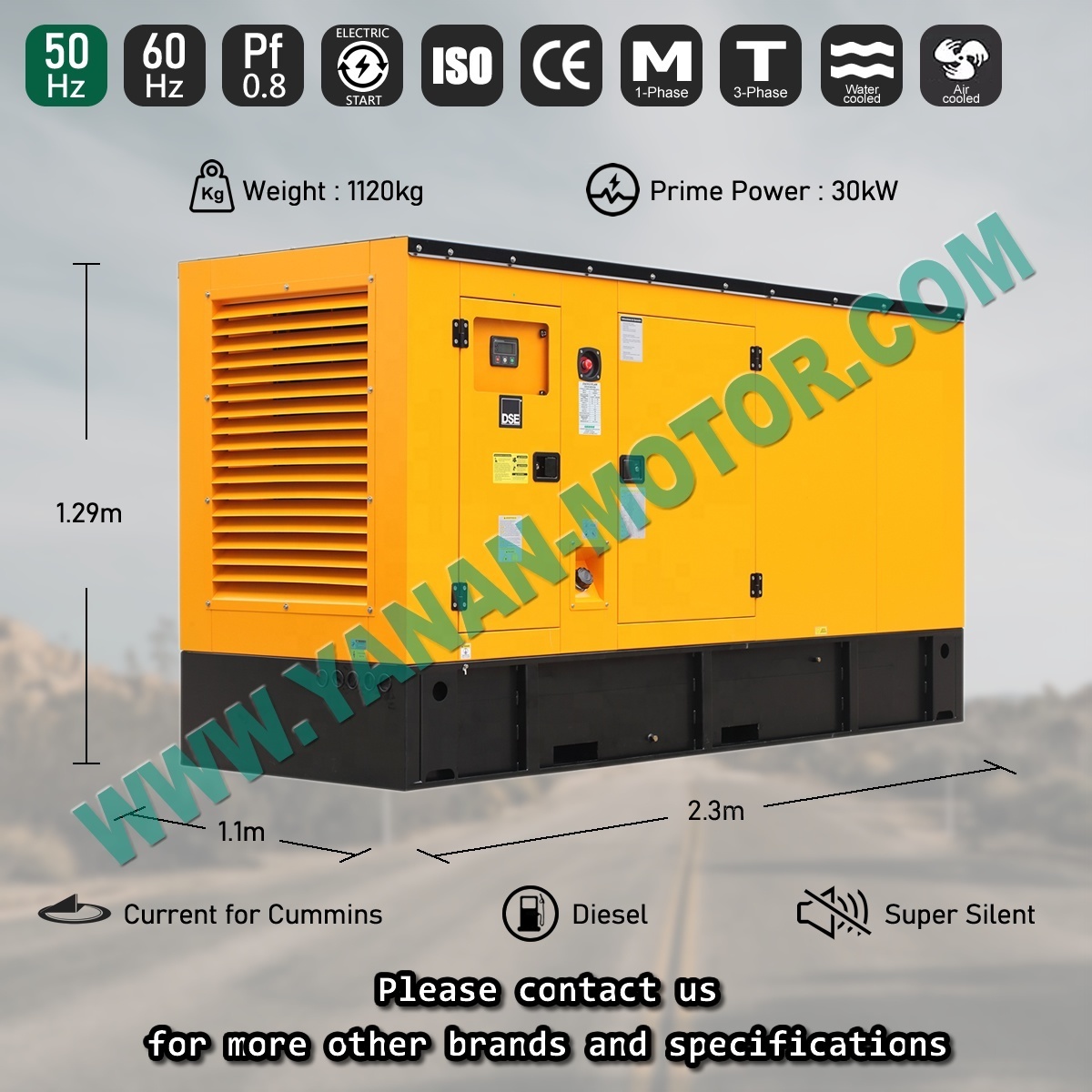 Diesel Generator For Home Electricity Generation 10kva 30kva 100kw Silent Power Free Energy Generator Set