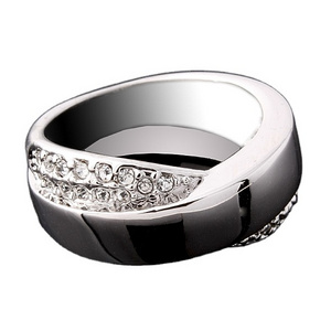 Luxury High Quality Shining Diamond Stone Bevel Edge Comfort For  Men Tungsten Ring