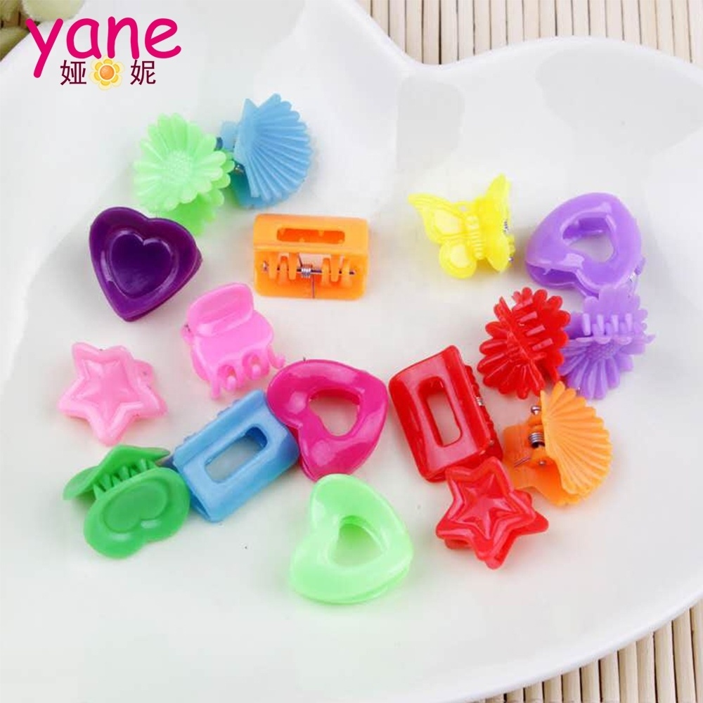 Flower and Butterfly shape hair accessories high quality mini hair claw clip or customize the shape  for girls