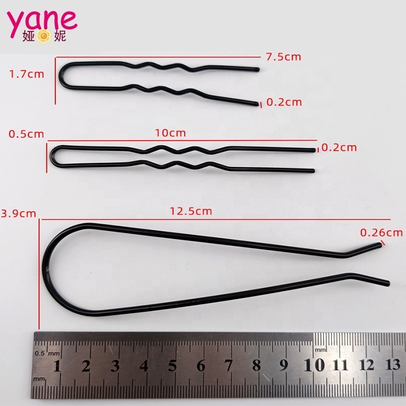 Classic hair development tool U-shape hair pins with big size and thick bobby pins for hair modeling