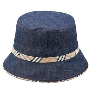 Fashion 100% Cotton Bucket Hat Summer Outdoor Travel Packable Beach Sun Hat 2023 Customized Bucket Hat