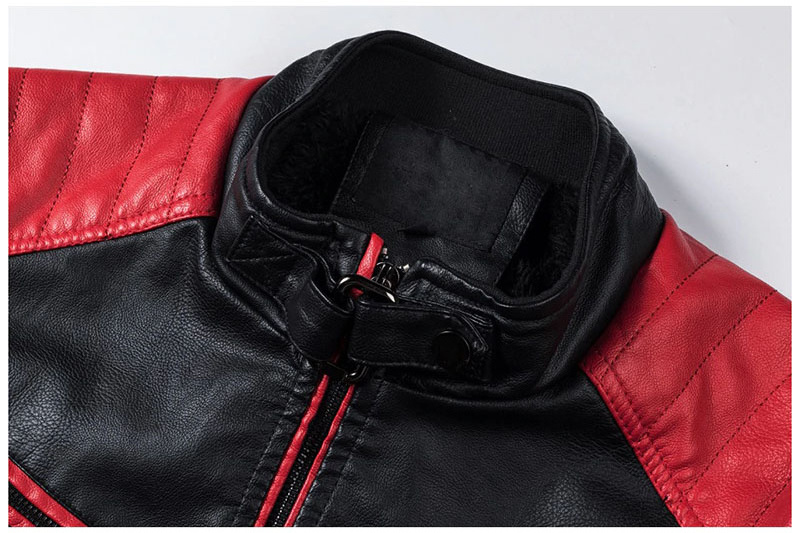 Men 2023 Spring Casual Motor Spliced 2023 Customized Leather Jacket Men Autumn Fashion Biker Jacket