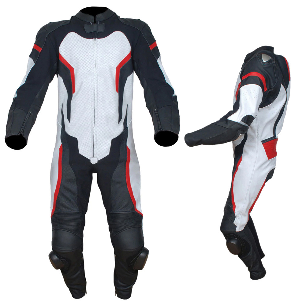 2023 Motorbike Wholesale Men Motorbike Suits Best Selling Customized Logo Print Men Leather Fabric Motorbike Suits