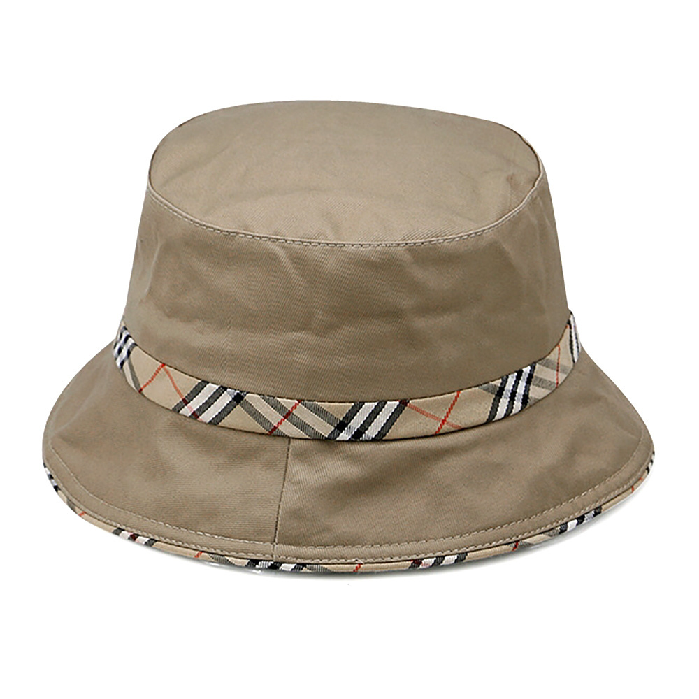 Fashion 100% Cotton Bucket Hat Summer Outdoor Travel Packable Beach Sun Hat 2023 Customized Bucket Hat