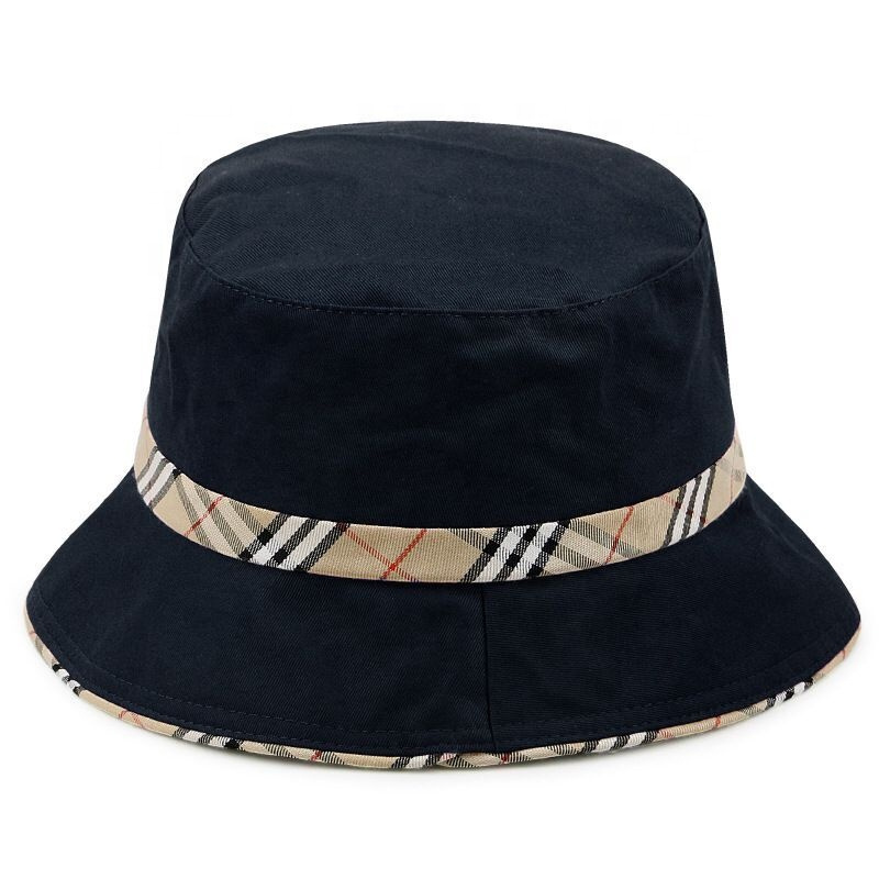 Fashion 100% Cotton Bucket Hat Summer Outdoor Travel Packable Beach Sun Hat 2023 Customized Bucket Hat