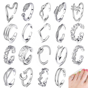 Wholesale Fitted Stainless Steel Silver Gold Fine Fashion Jewelry Toe Rings Waterproof For Women Feet Piercing Jewelry