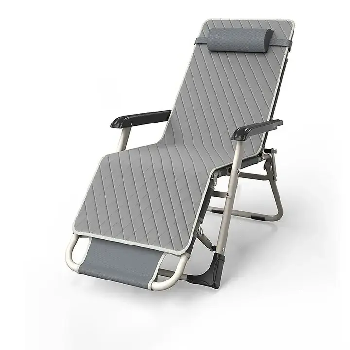 Folding Bed Foldable Outdoor Lounge Reclining Garden Beach Chairs Sun Lounger for Garden Park