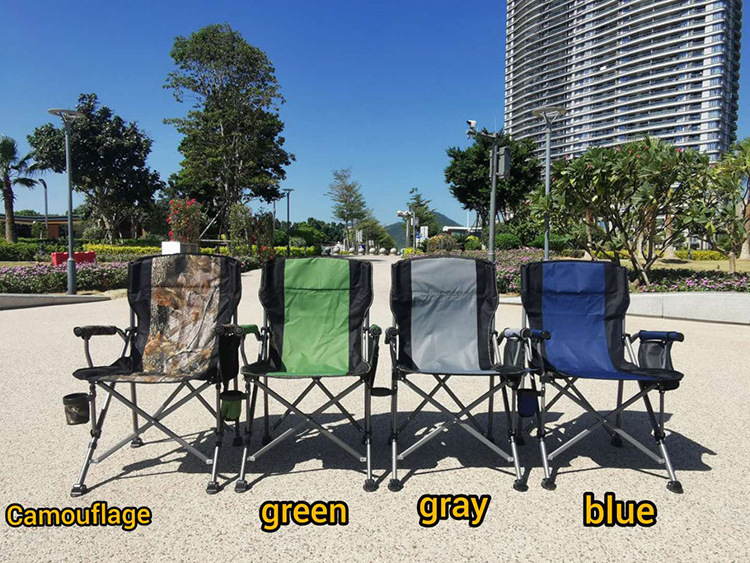 Portable Folding Metal Beach Chair Lightweight and Affordable for Fishing Camping Leisure Activities in Outdoor Parks